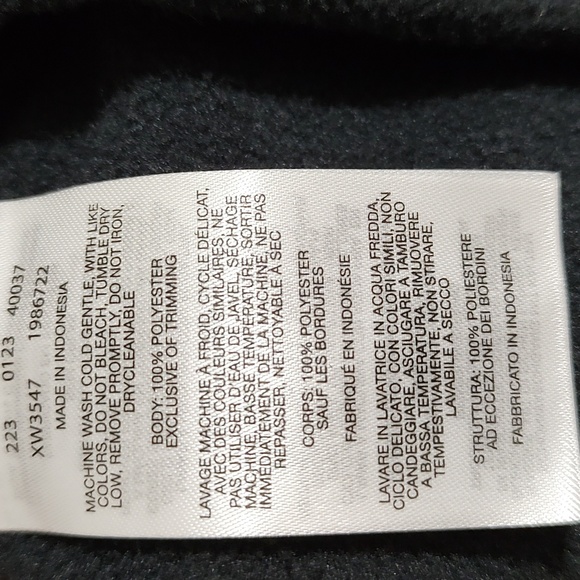 Women's Columbia Black Lightweight Fleece Jacket Size 2X - Picture 5 of 5